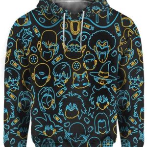 All Characters - All Over Apparel - Hoodie / S - www.secrettees.com