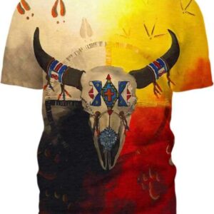 Buffalo Gives Medicine Of Prayer - All Over Apparel - T-Shirt / S - www.secrettees.com