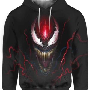 Carnage 3D Face - All Over Apparel - Hoodie / S - www.secrettees.com