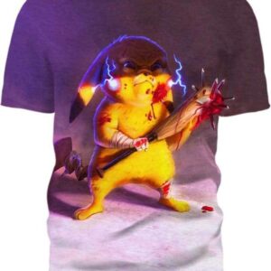 Evil Pikachu - All Over Apparel - T-Shirt / S - www.secrettees.com