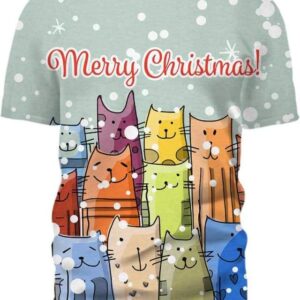 Happy Cats Family - All Over Apparel - T-Shirt / S - www.secrettees.com