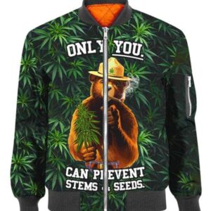 The Bear Only You Can Prevent - All Over Apparel - Bomber / S - www.secrettees.com