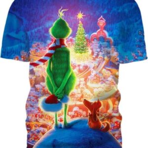 The Grinch on Top - All Over Apparel - T-Shirt / S - www.secrettees.com