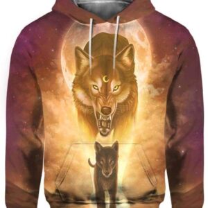 The Sun And Wolves - All Over Apparel - Hoodie / S - www.secrettees.com
